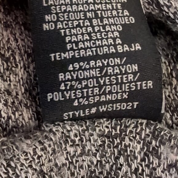 West Girls Slouchy Split Back Knit Top Heathered Long Sleeve Layered Sweater - Picture 12 of 12